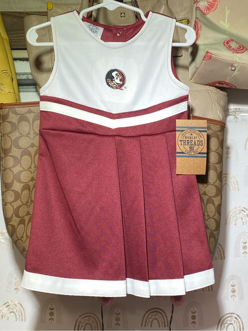 Rivalry Threads Garnet and White Pullover Cheer Dress SEMINOLES FSU